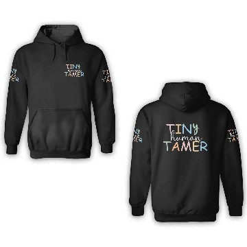 Discover Teacher 3D Hoodies, Tiny Human Tamer, Kindergarten 3D Hoodies