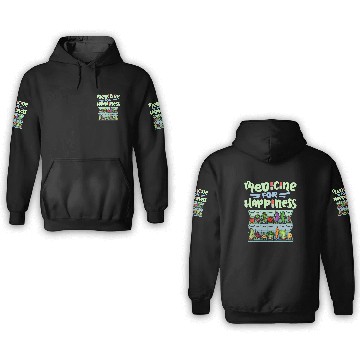 Discover Medicine For Happiness Vegetable Dose Daily 3D Hoodies
