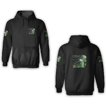 Discover Mens St Patricks Day All Irish Green Shamrock 3D Hoodies