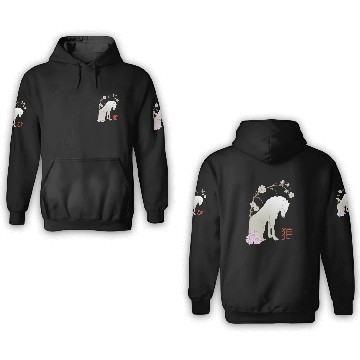 Discover Great Wolf - Japanese Wolf 3D Hoodies