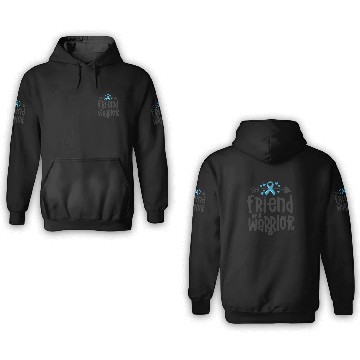 Discover Friend Of A Warrior Support Team Prostate Cancer 3D Hoodies