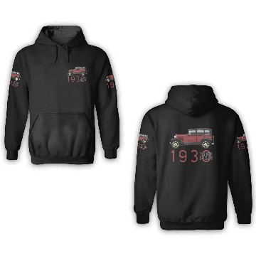 Discover 1930 town Maroon 3D Hoodies
