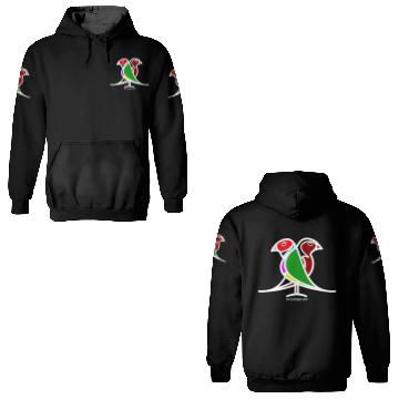 Discover Crimson Gouldian Finch murrydesigns 3D Hoodies