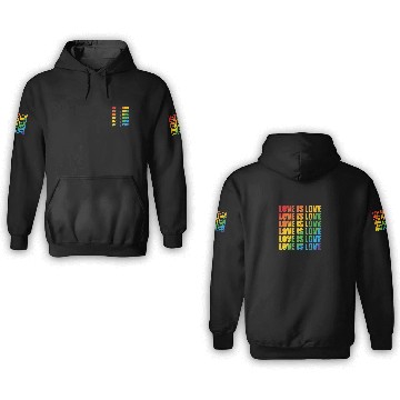 Discover Love is Love LGBT Tolerance Pride Gender 3D Hoodies