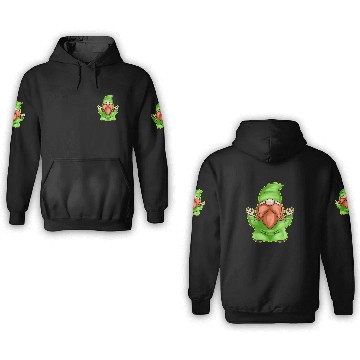 Discover Meditating Gnome Doing Yoga For St Patricks Day 3D Hoodies