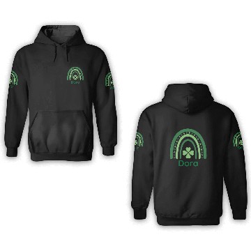 Discover Dora Clover Charm Boho Rainbow 3D Hoodies