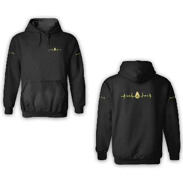 Discover The Heart's Beat is Avocado, It's ADVOCATING 3D Hoodies
