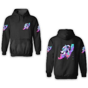 Discover astro paint 3D Hoodies