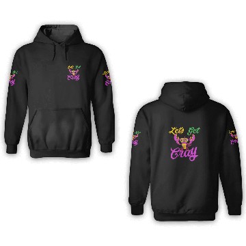 Discover Let's Get Cray Mardi Gras Parade 3D Hoodies