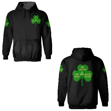 Discover Holy Trinity Shamrock St Patrick Religious 3D Hoodies
