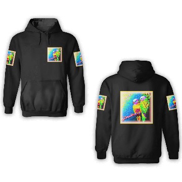 Discover A Vibrant and Joyful Rainbow Birds. Buy Now 3D Hoodies