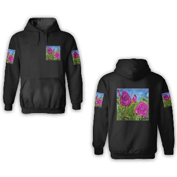 Discover Hand Painted Roses 3D Hoodies 3D Hoodies Mugs Tote Bags