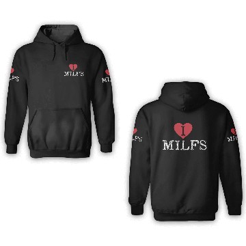 Discover I Heart Milfs 3D Hoodies