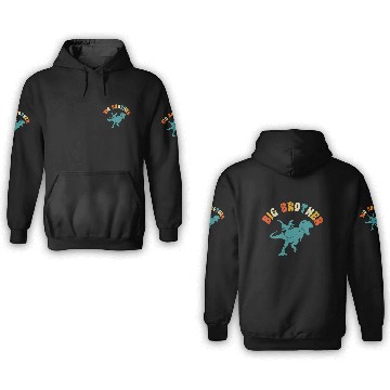 Discover Promoted to big brother dinosaur Gift, Big brother 3D Hoodies