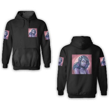 Discover Alpha Female illustration as vampire 3D Hoodies