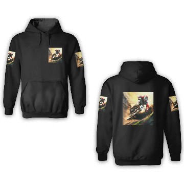 Discover Racing A Downhill Bike 3D Hoodies
