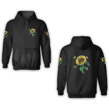 Discover Aesthetics Sunflowers Nature Butterflies Yellow Su 3D Hoodies