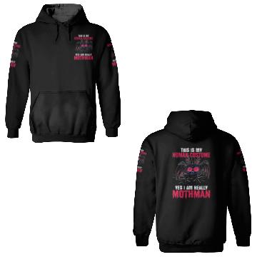 Discover Mothman This Is My Human Costume Yes I Am Really M 3D Hoodies