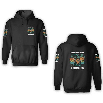 Discover Shenanigans With My Gnomies St Patricks Cartoon 3D Hoodies