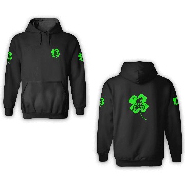 Discover Biking St. Patrick's day shamrock 3D Hoodies
