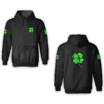 Discover Gliding St. Patrick's day shamrock 3D Hoodies