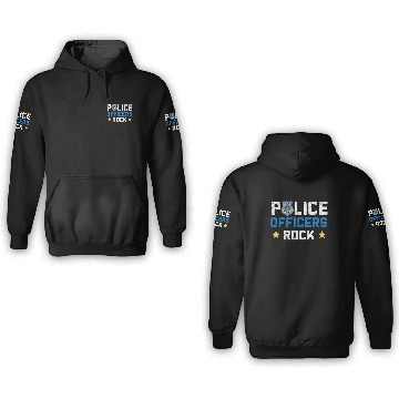 Discover Military Police Officer Cop Law Enforcement 3D Hoodies