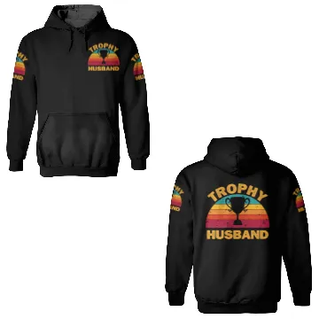 Discover Trophy Husband | Funny Dad Joke Humor 3D Hoodies