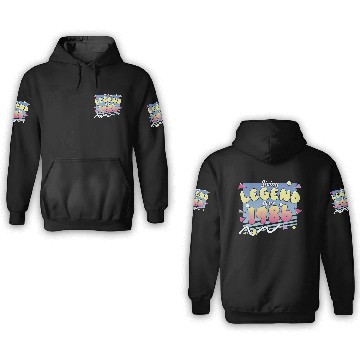 Discover Living Legend Since 1986, 80s Themed Birthday 3D Hoodies