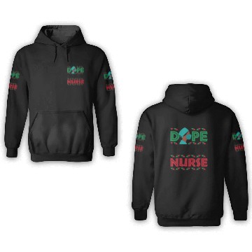Discover Dope Black Nurse Nursing Afrocentric African Ameri 3D Hoodies
