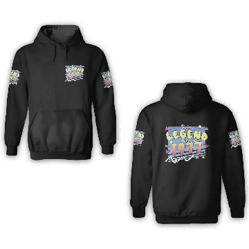Discover Living Legend Since 1977, 80s Themed Birthday 3D Hoodies