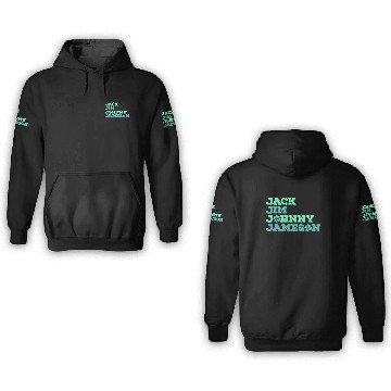 Discover Jack Jim Johnny Jameson 4 Founder St Patrick's Day 3D Hoodies