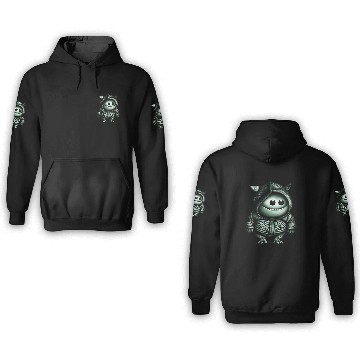Discover Goofy Looking Monster Green 3D Hoodies