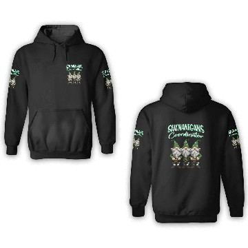 Discover Shenanigans Squad Gnomes St Patrick's Day 3D Hoodies