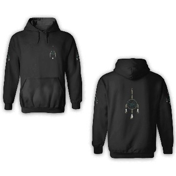 Discover native american dreamcatcher green 3D Hoodies