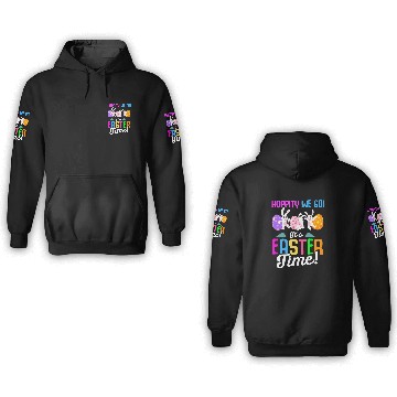Discover Easter Rabbit Easter Bunny Flowers Eggs 3D Hoodies