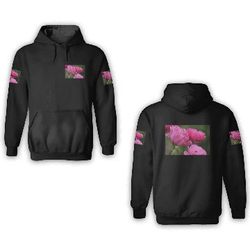 Discover Closeup Deep Peony Pink Ranunculus 3D Hoodies