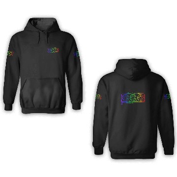 Discover Pixel Look RGB Gaming Graphic Card Gamer 3D Hoodies