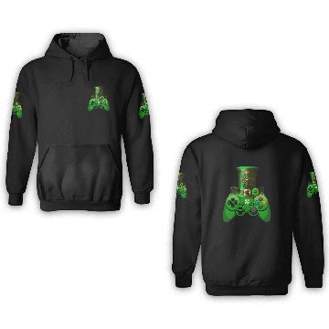 Discover St Patricks Day Video Game 3D Hoodies | Gamer Leprechau