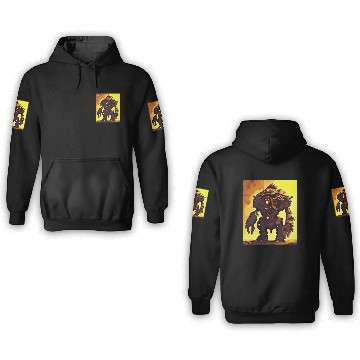 Discover Mech Robot Futuristic Sci-Fi High-Tech Android Rob 3D Hoodies