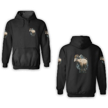 Discover a mountain goat lives in the mountains 3D Hoodies