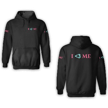 Discover I love me, Heart, Positive, Cool, Stylish,Teens 3D Hoodies
