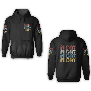 Discover Pi Day Math 314 Number Pi Lover Retro Vintage 3D Hoodies