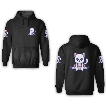 Discover Cute bunny icon illustration 3D Hoodies