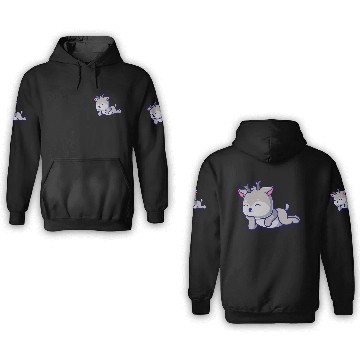 Discover Cute deer cartoon icon illustration gift 3D Hoodies
