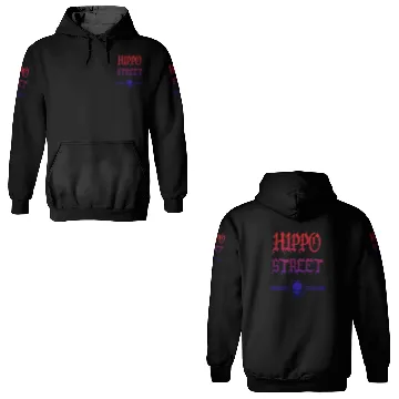 Discover Brand Hippo Street, Thailand has temples, large pi 3D Hoodies
