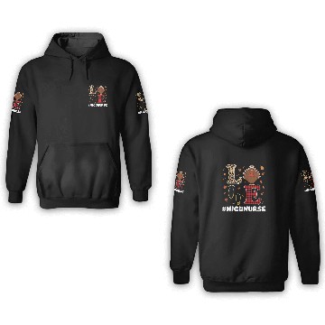 Discover Cute NICU Nurse Thanksgiving 3D Hoodies
