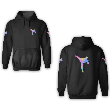 Discover Jiu Jitsu Paint Splatters Kids Karate 3D Hoodies