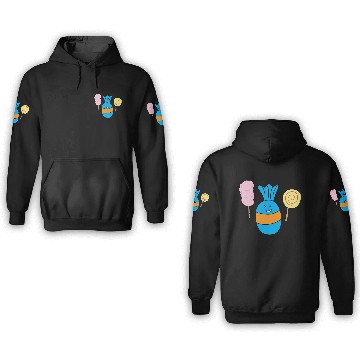 Discover Cute Candy Holding Lollipop And Cutton Candy 3D Hoodies