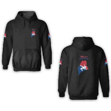 Discover Maine Wrestling 3D Hoodies