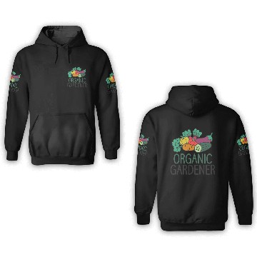 Discover Gardener Plant Enthusiast Organic Plants 3D Hoodies